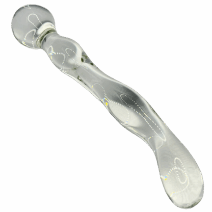 Image of transparent glass bubbles dildo