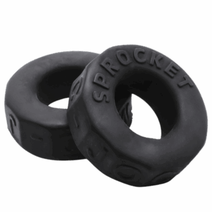 Image of Oxballs Sprocket Comfort No-Roll Cock Ring Night