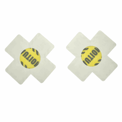 Image of back Caution Nipple Stickers 2pc